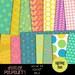 INSTANT DOWNLOAD digital paper pack for scrapbooking, card making, printing - spring fun buy2get1