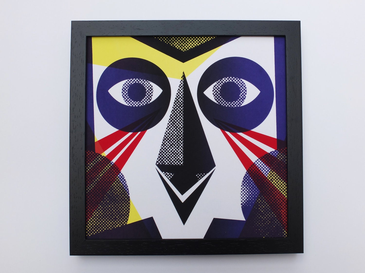 Beast no. 00025, one-of-a-kind screen print, 20 x 20 cm, part of the "Beasts of all Kinds" series, unframed