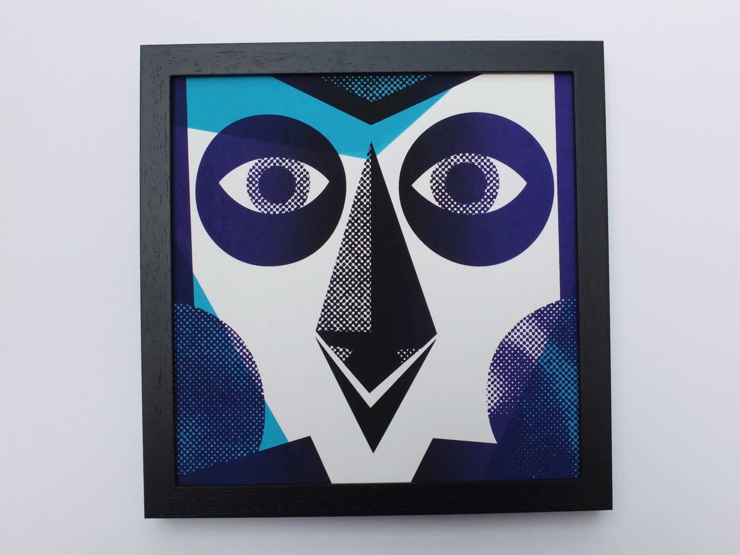Beast no. 00026, one-of-a-kind screen print, 20 x 20 cm, part of the "Beasts of all Kinds" series, unframed