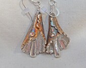 Pasta Earrings Silver Handmade OOAK