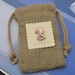 10 Burlap Baby Shower Favor Bags- Rocking horse - Personalized