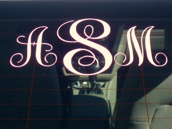 Monogram Car Decal