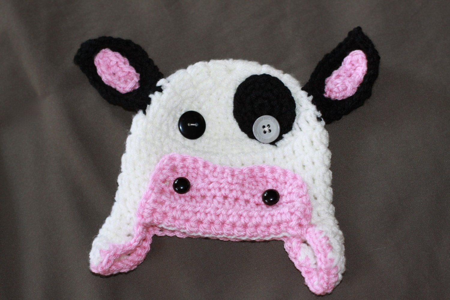 Cow hat and diaper cover