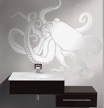 Stencil for Walls - Large OCTOPUS - Wall STENCIL, Reusable - DIY Home Decor/Wall Decor