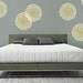 STENCIL for Walls - Chrysanthemum no. 2 - Reusable Modern Flower Stencil