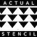 Wall Stencil - Mod Triangle PATTERN - Allover Pattern STENCIL - DIY Home/Wall Decor