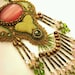 SALE Bohemian Art Nouveau Pendant Necklace