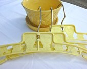 Vintage Hangers for Childrens Clothing - Lemon Yellow - Humpty Dumpty - Kids Room Decor