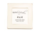 4x4 picture frame with one inch border - white - instagram frame