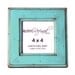4x4 square picture frame - turquoise