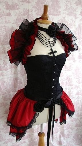 LOVE Lies BLEEDING Steampunk Opulent Opera Shrug BURLESQUE Gothic Valentines