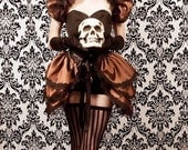 Steampunk Diva  BURLESQUE  Bustle Skirt  ansd Shrug SET goth STEAMPUNK