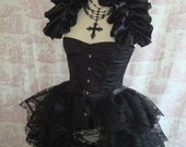 ENCHANTMENT Lace Burlesque Bustle Skirt Gothic STEAMPUNK BUSTLE By Gothic Burlesque