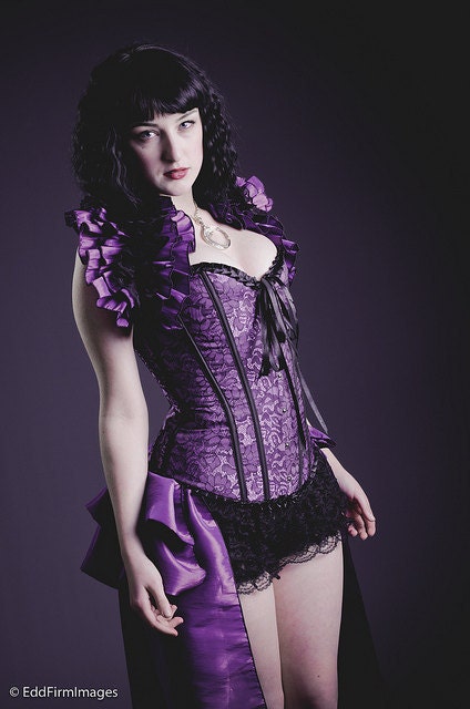 VIOLETTA Steampunk Opulent  Opera Shrug By Gothic Burlesque