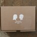 Customized silhouette rubber stamp