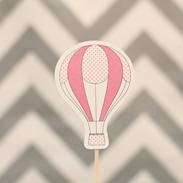 Hot Air Balloon Cupcake Topper