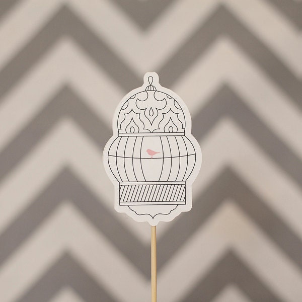 Bird Cage Cupcake Topper