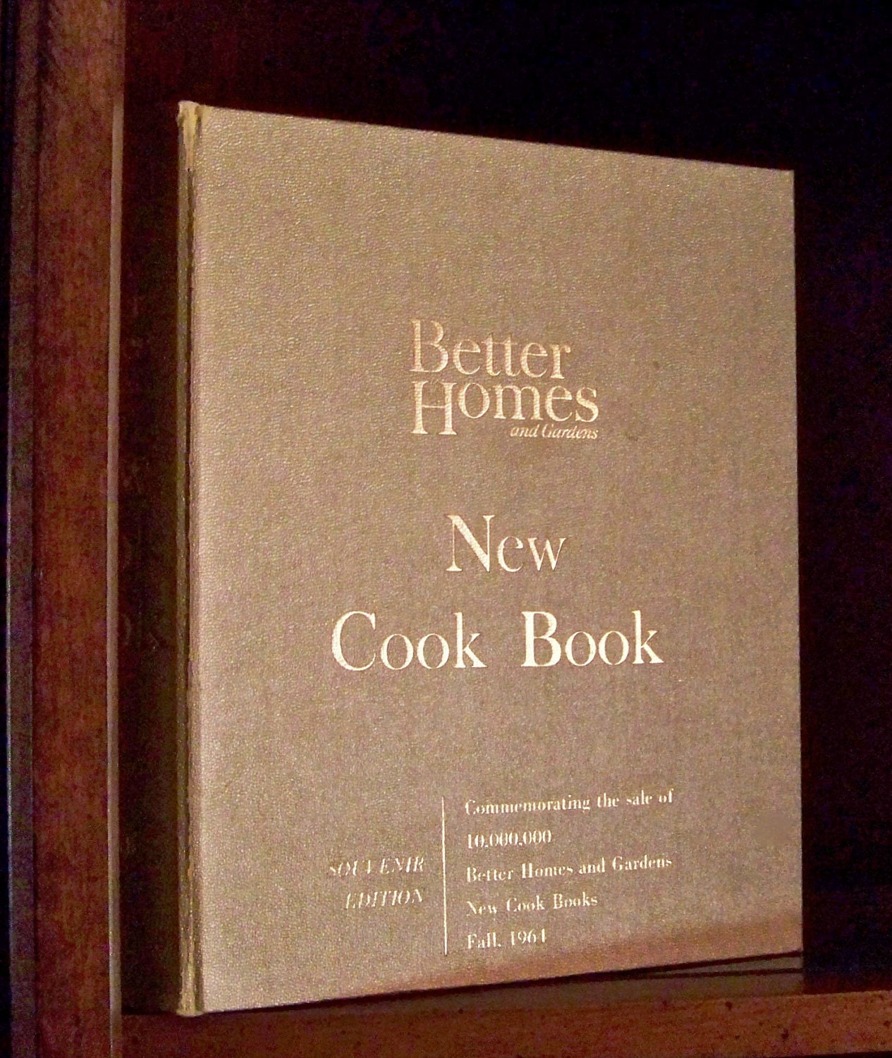 Vintage Better Homes and Gardens Cookbook Gold Souvenir Edition Fall 1964