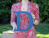 Personalized Typography Painted Letter Wall Art 11 inch Color of Your Choice Vintage Style