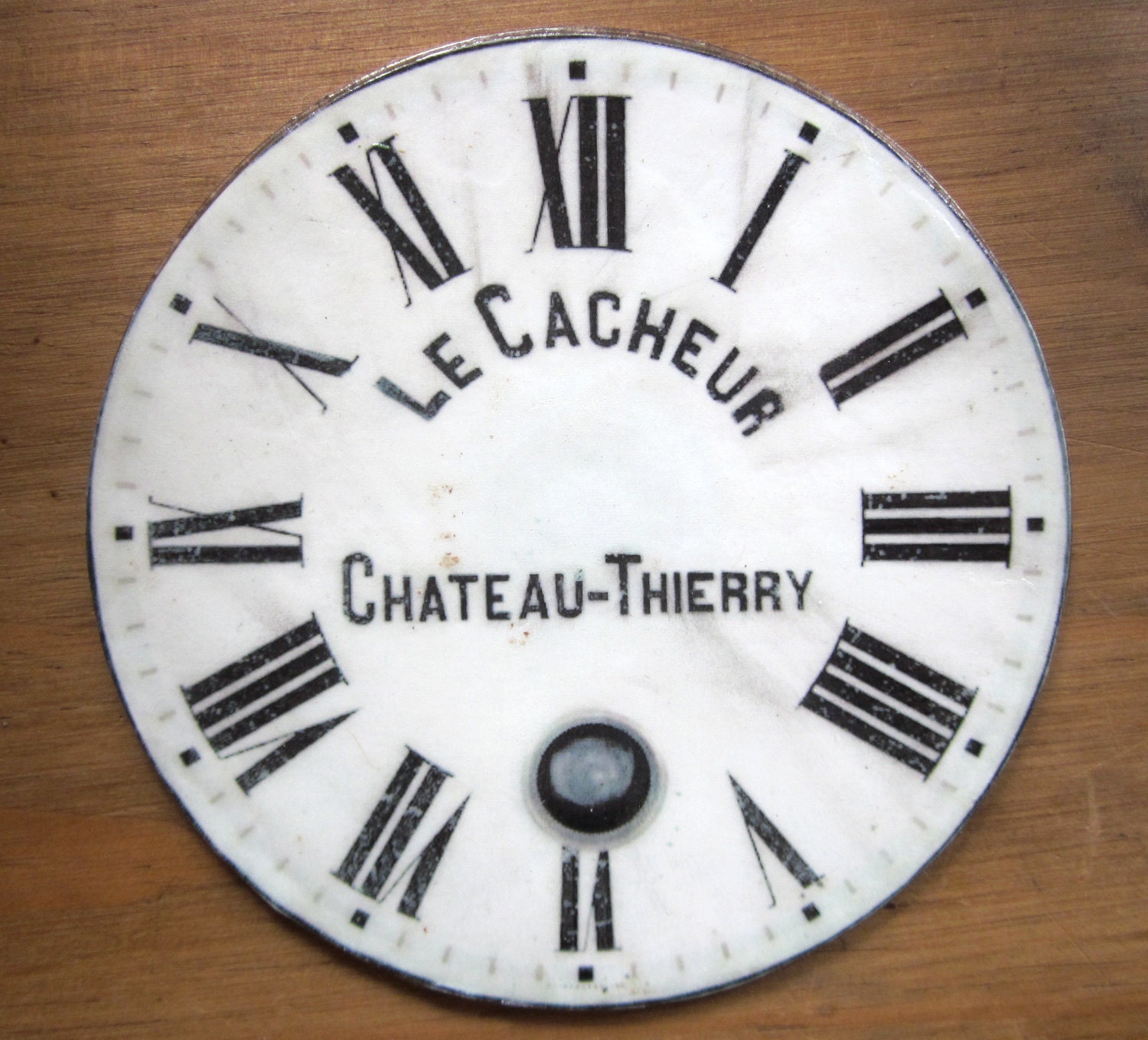 Vintage clock face drink coasters