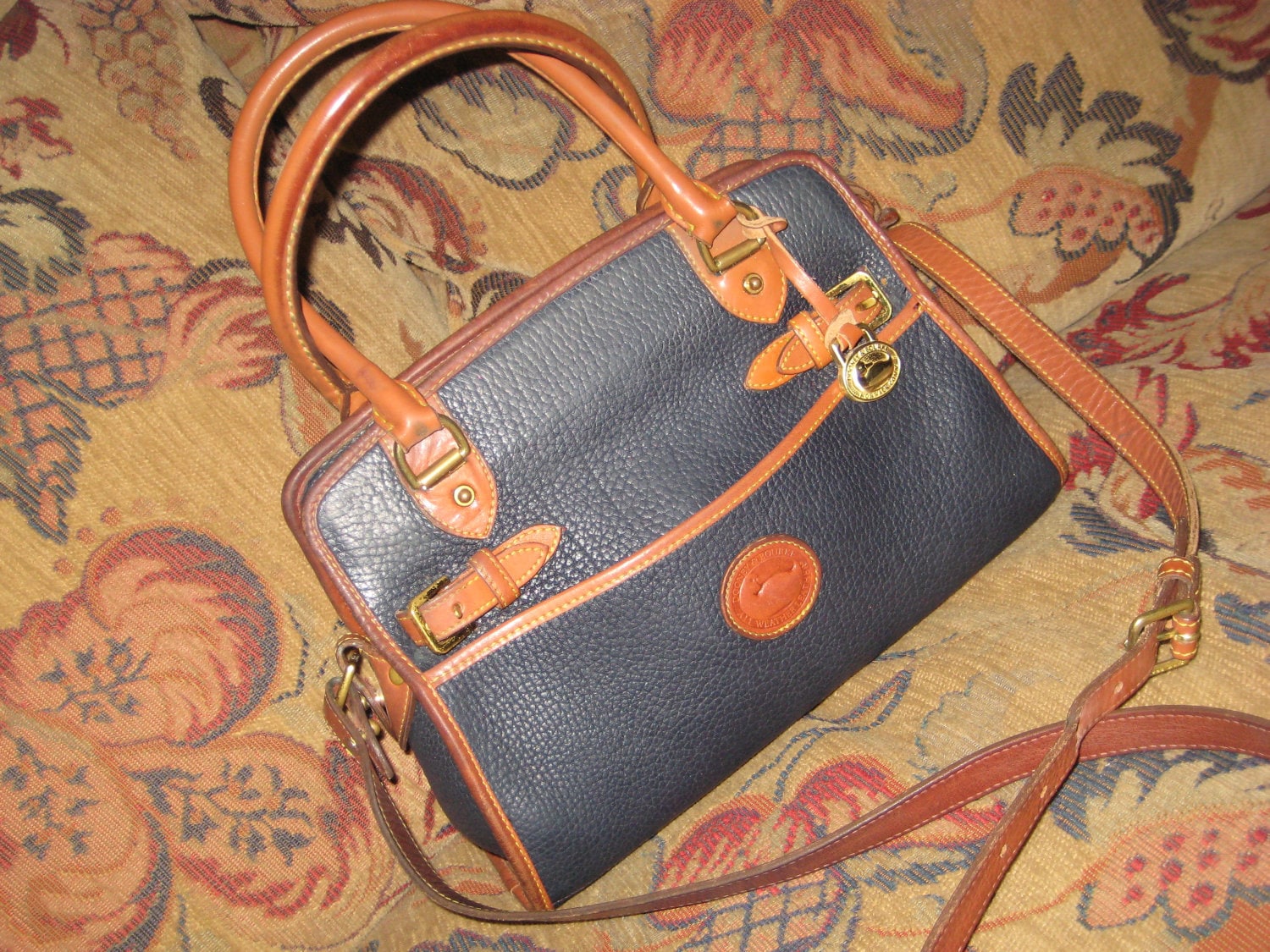 dooney and bourke blue handbag