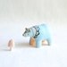 baby blue spirit bear 2 - soft sculpture animal