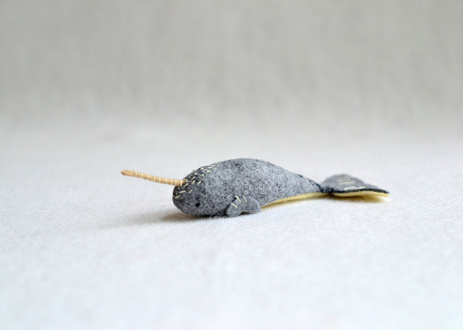 baby narwhal - narwhal soft sculpture plush by royalmint