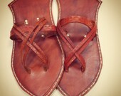 Stained Leather Sunna Sandals