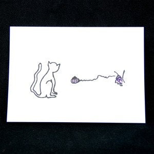 So Close (Cat) Handmade Greeting Card