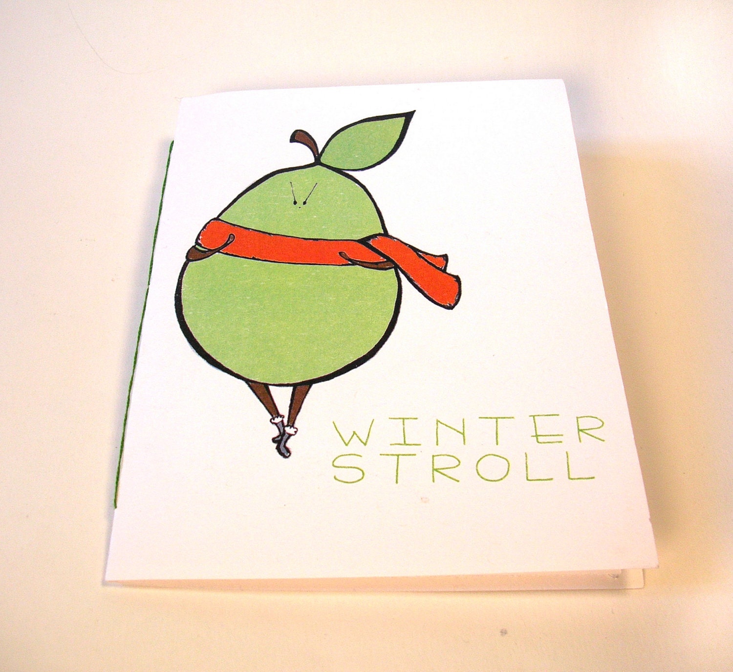 comic zine / chapbook / storybook about pears - "Winter Stroll"