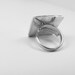 Sterling Silver Ring - Stripes - Lines - Geometric Design - Chocolate Mustard Maroon - Adjustable