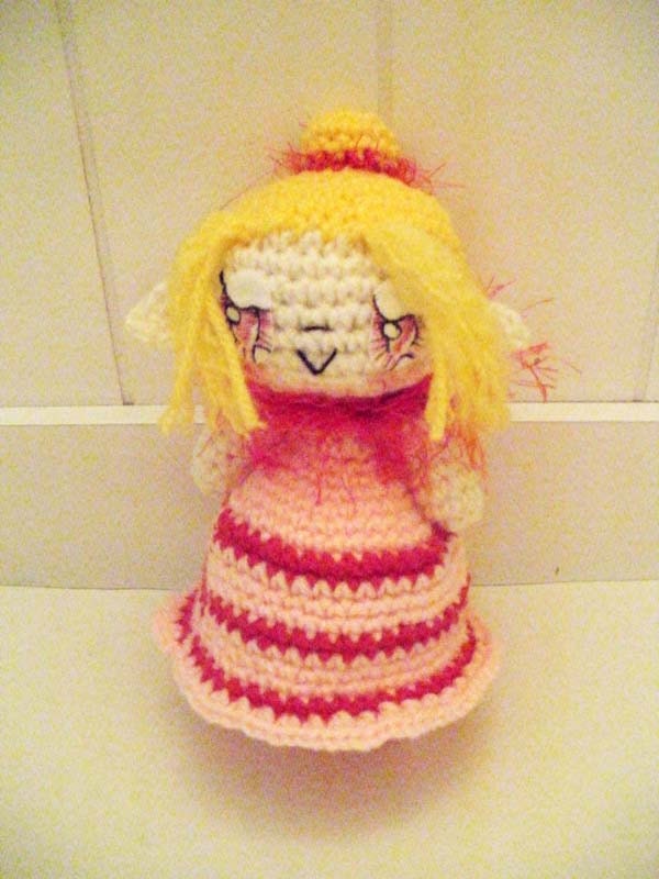 Kawaii Amigurumi Doll Elf Princess Petal-Blossom Anime Manga Style Pink Plush Toy