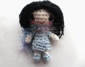 Kawaii Tiny Amigurumi Girl Doll For Your Blythe, Dal, Pullip, Dollfie, Lati, Pukifee, BJD Or Dollhouse Miniature