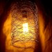 Repurposed Chicken Wire Swag Light