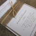 Modern Rustic Collection - Rustic Burlap Wedding Invitation Suite - by anista designs