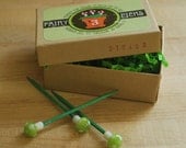 Miniature Mushroom Plant Picks-APPLE GREEN