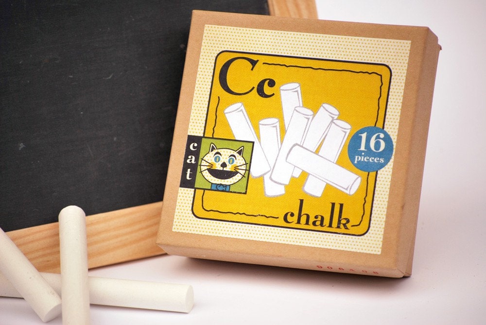 Old Fashioned slate and chalk set