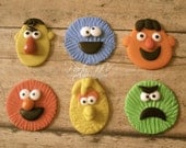 EDIBLE (Fondant Cupcake Toppers) - Sesame Street Inspired Il_170x135