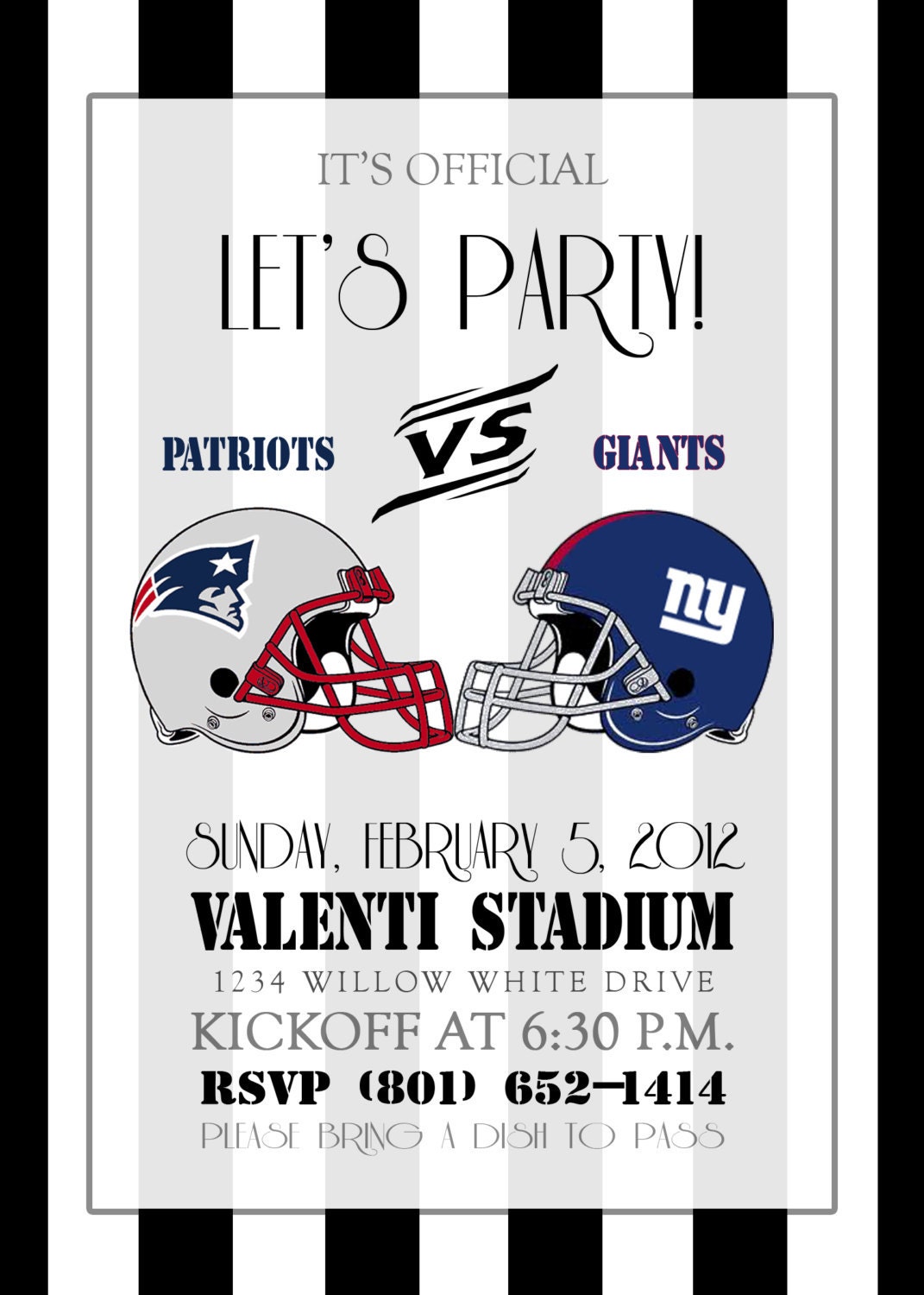Printable Invite - It's Official Collection - Customized Sports Theme Il_570xn
