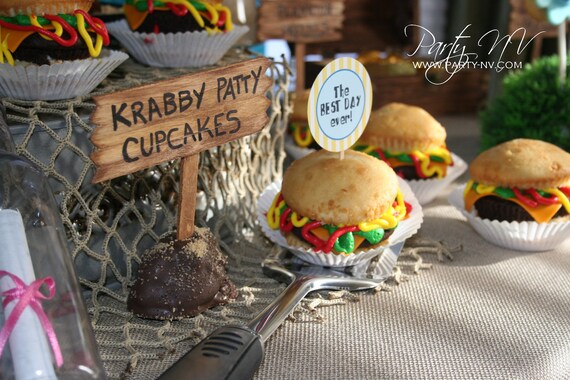 PRINTABLE (2" Party Circles) - SpongeBob "Best Day Ever" Collection Il_570xn