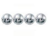 20 - 4 mm 925 sterling silver smooth round seamless bead (1.5mm hole)
