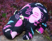 Penny Lane: Cello player for the 'Girls Rock' band - Handmade stuffed animal/hippo