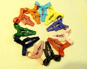 Set Of 3 Itty Bitty Bow Snap Clips You Pick The Colors
