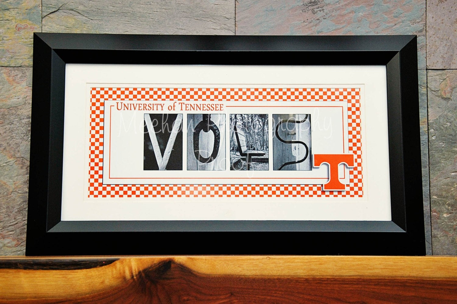 UT Vols alphabetography photo collage print