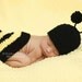 NEWBORN Baby Bumble Bee Hat & Tushie Topper Set