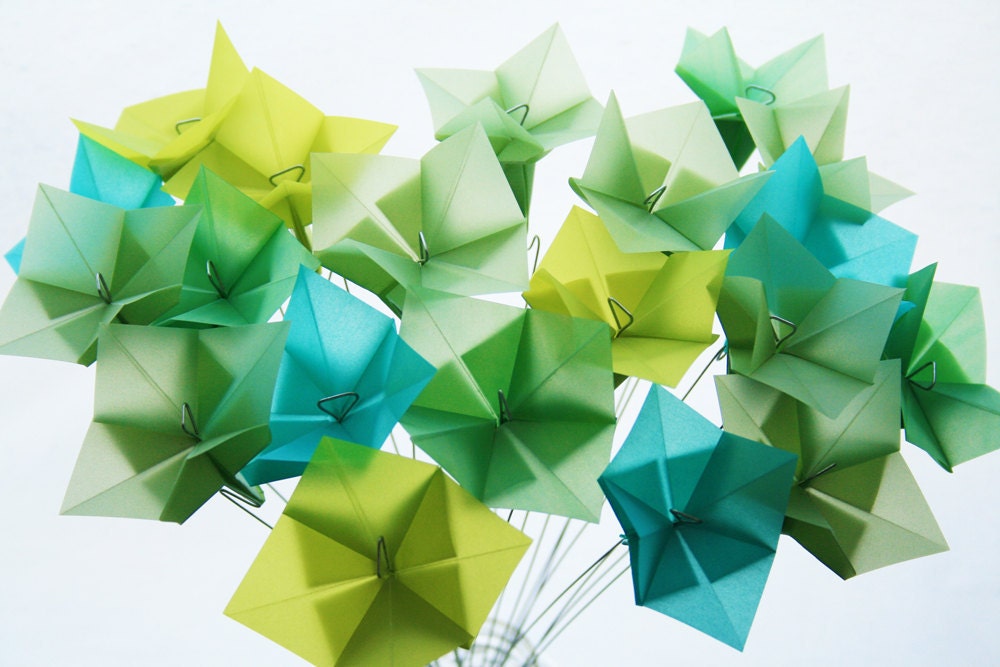Sea Gemz Translucent Origami Flower Bouquet