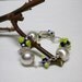 Lampwork Beads Bracelet Wire Wrapped Sterling Silver