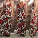 Floral Maxi Evening Gown, c. 1970's - size Medium
