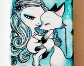 Ooak, iPhone 4 case iPhone 4s case iPhone Cover iPhone Hard case for Apple iPhone 4- "FOX", LIMITED EDITION