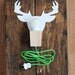 wall lamp/  deer / bright green